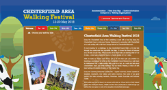Desktop Screenshot of chesterfieldwalkingfestival.co.uk